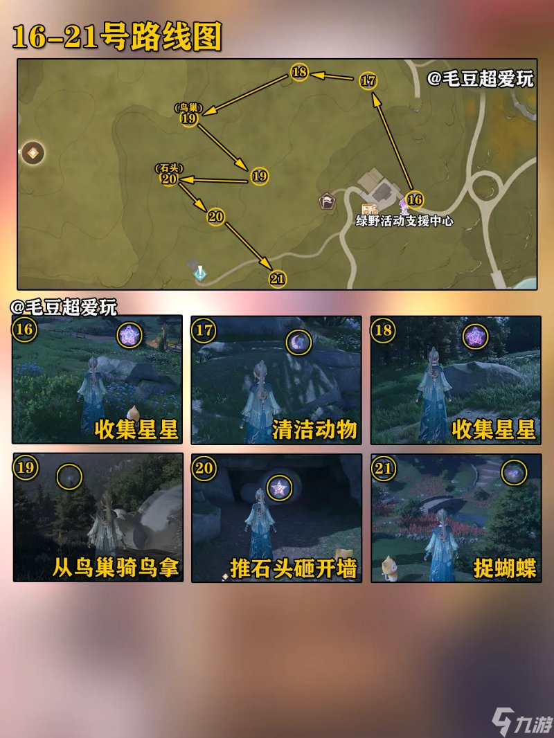 《无限暖暖》微风绿野奇想星位置大全