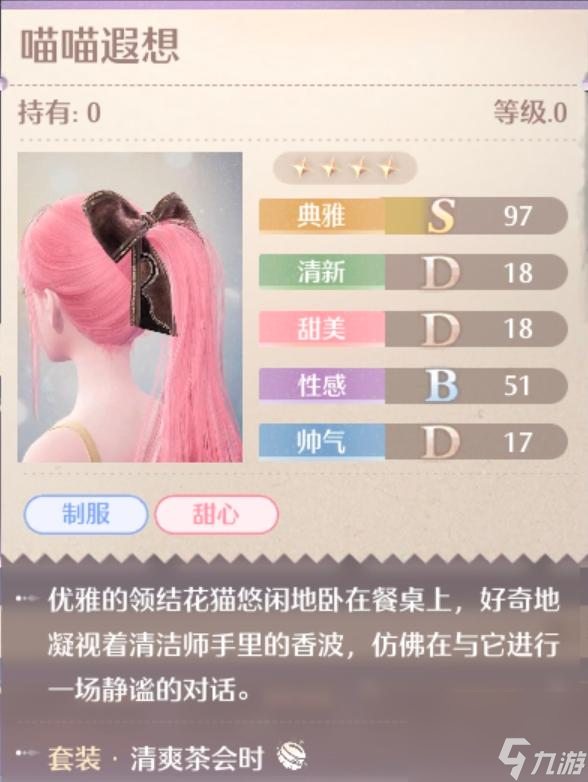 无限暖暖清爽茶会时服装图鉴