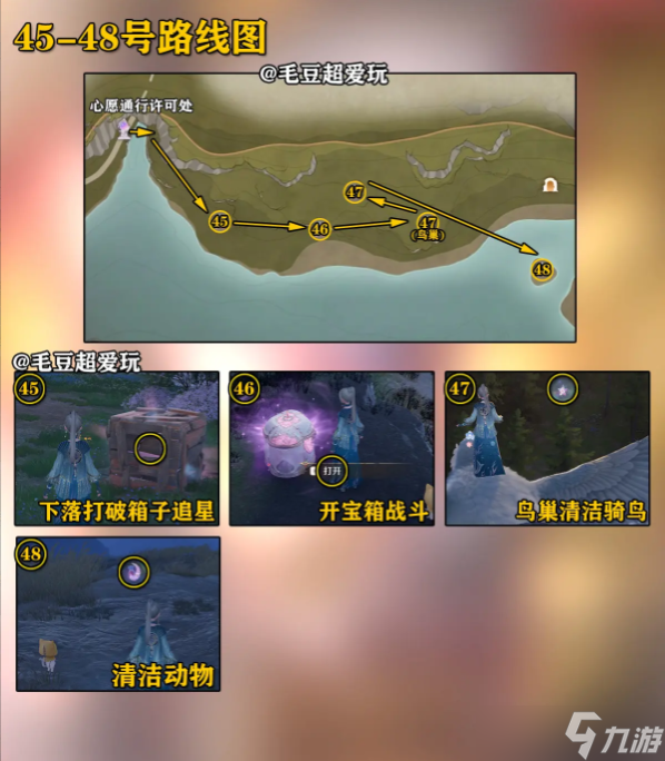 无限暖暖花愿镇奇想星1-59号路线/点位图全收集攻略