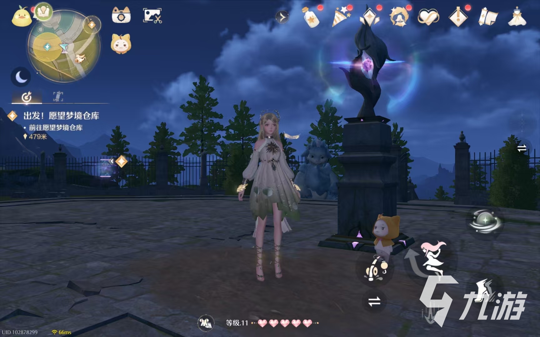 无限暖暖花愿镇谜题空间雕像在哪里 无限暖暖花愿镇谜题空间雕像任务怎么做