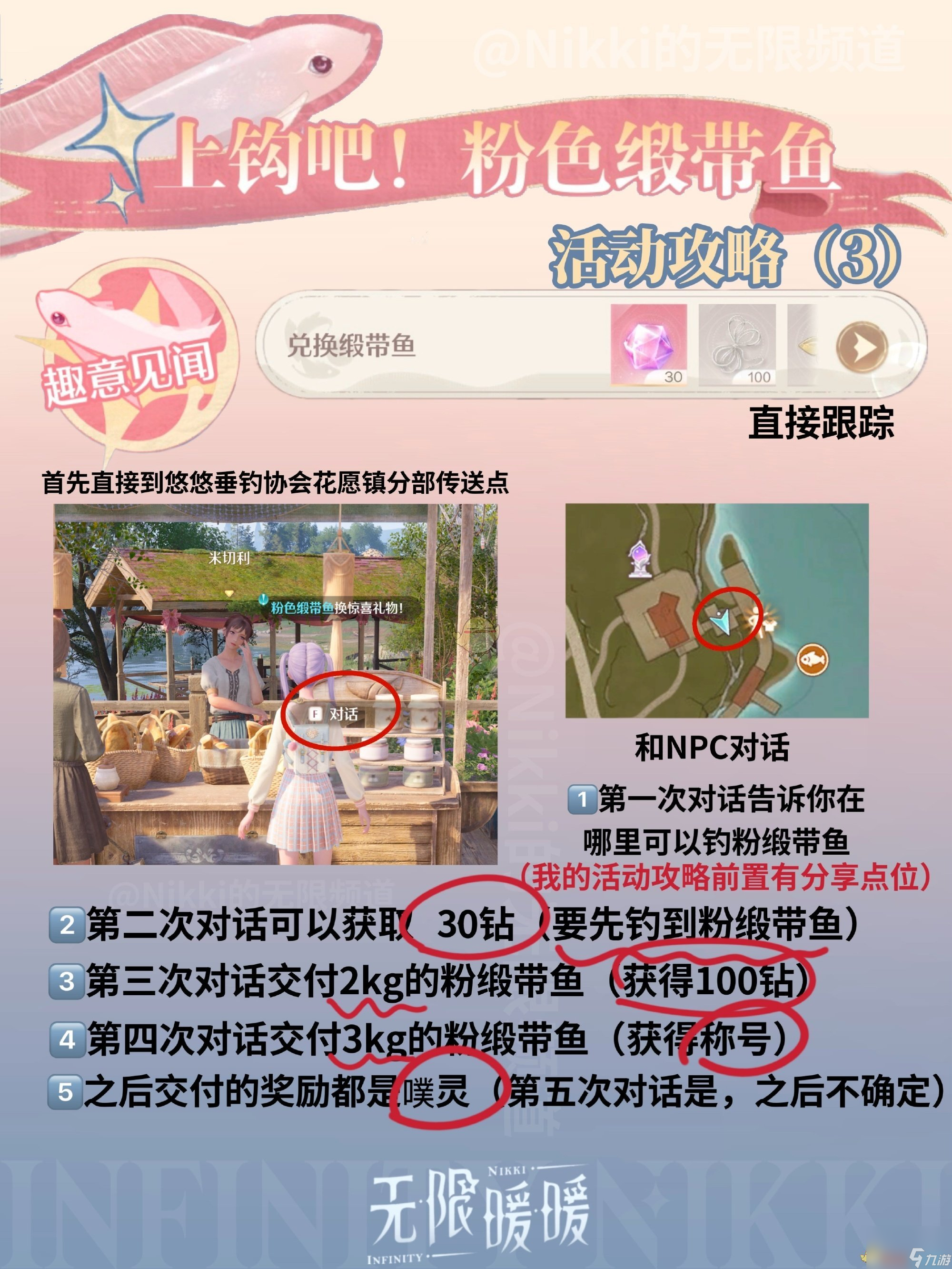 无限暖暖上钩吧粉色缎带鱼活动介绍
