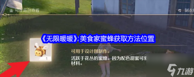 《无限暖暖》美食家蜜蜂获取方法位置