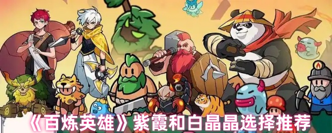 《百炼英雄》紫霞和白晶晶选择推荐