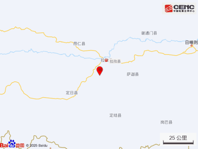 西藏拉孜发生5.5级地震 有人被晃醒 西藏地震最新消息