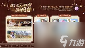 无限暖暖1.4版本妄想季有什么单品