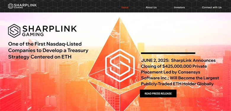 SharpLink囤以太坊有风险吗？SharpLink为何效仿微策略买以太坊？