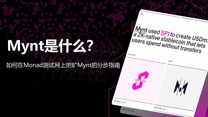 Mynt是什么？如何在Monad测试网上挖矿Mynt？