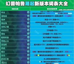 幻兽帕鲁泰拉瑞亚联动版本有哪些词条