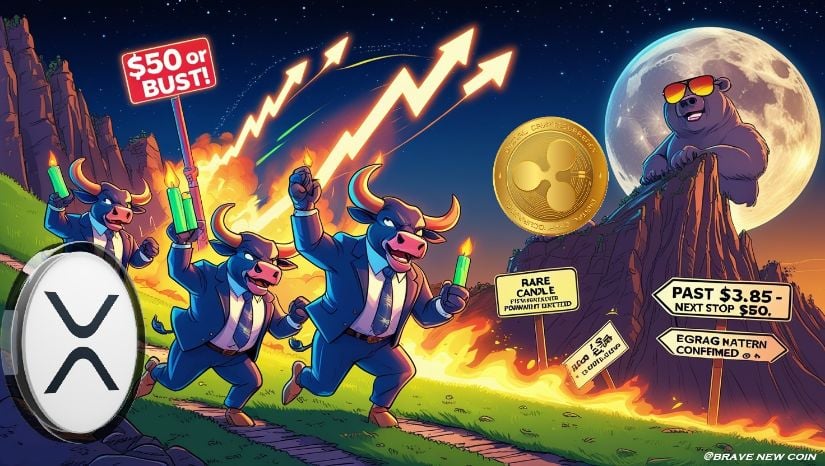 瑞波币价格动态：XRP多头在罕见蜡烛形态支撑下，长期看涨目标指向50美元