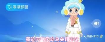 墨迹天气灵动岛如何关闭