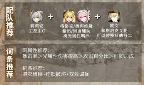 辉烬莉莉安如何进行配队