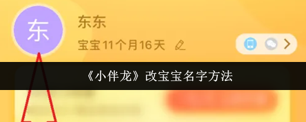 《小伴龙》改宝宝名字方法