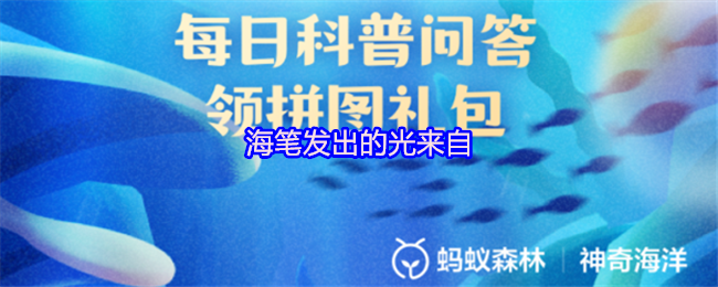 海笔发出的光来自