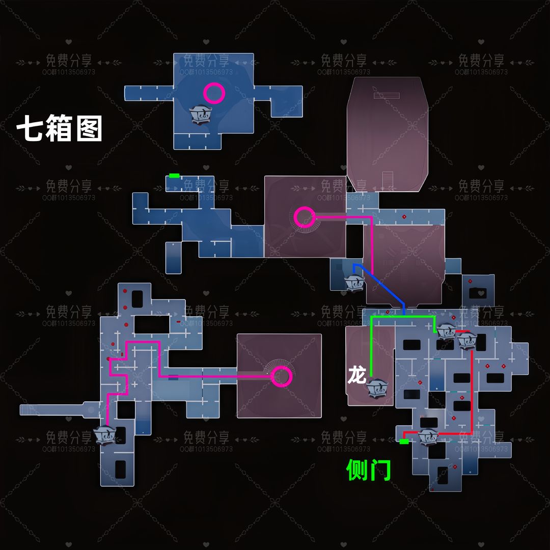 超自然行动组昆仑秘境极限侧门在【下】全地图小抄