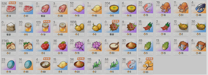 《仗剑传说》食材获取及刷新位置大全