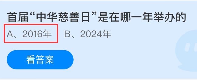 首届中华慈善日是在哪一年举办的