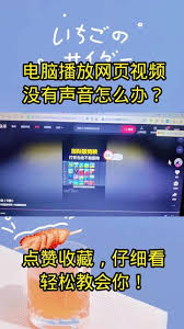 抖音网页版视频没声音如何解决