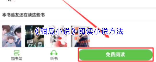 《甜瓜小说》阅读小说方法