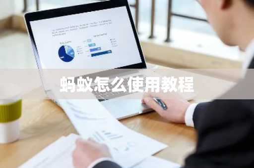 蚂蚁怎么使用教程-第1张图片