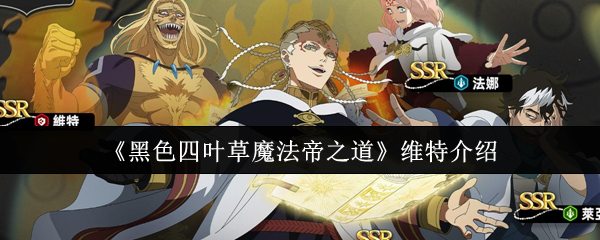 《黑色四叶草魔法帝之道》维特介绍