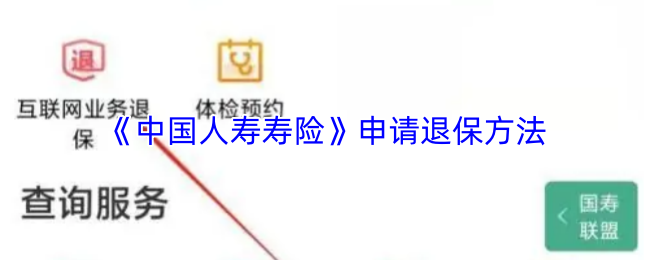 《中国人寿寿险》申请退保方法