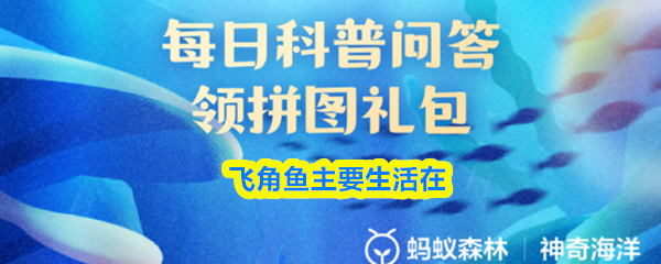 飞角鱼主要生活在