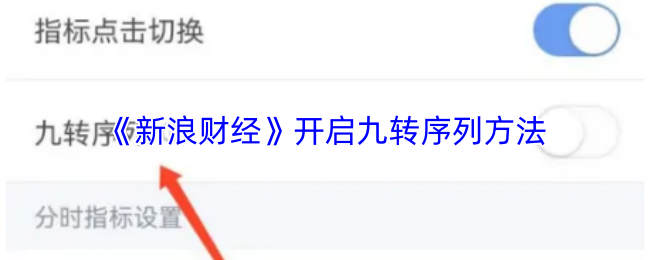 《新浪财经》开启九转序列方法