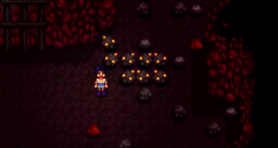 《星露谷物语》黄金矿石挖掘位置