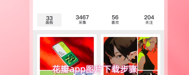 花瓣app图片下载步骤
