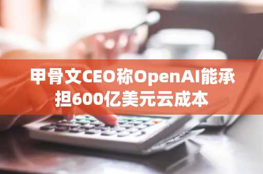 甲骨文CEO称OpenAI能承担600亿美元云成本-第1张图片