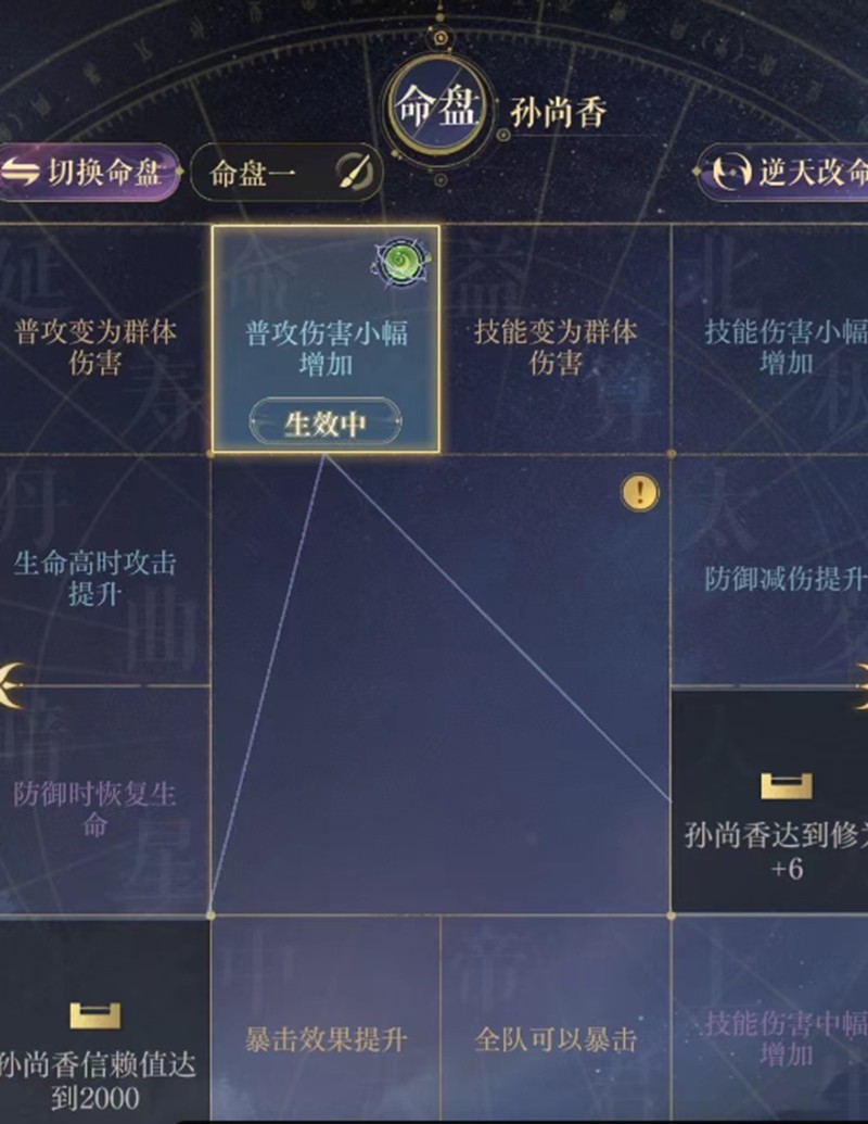 《如鸢》孙尚香命盘搭配词条搭配攻略