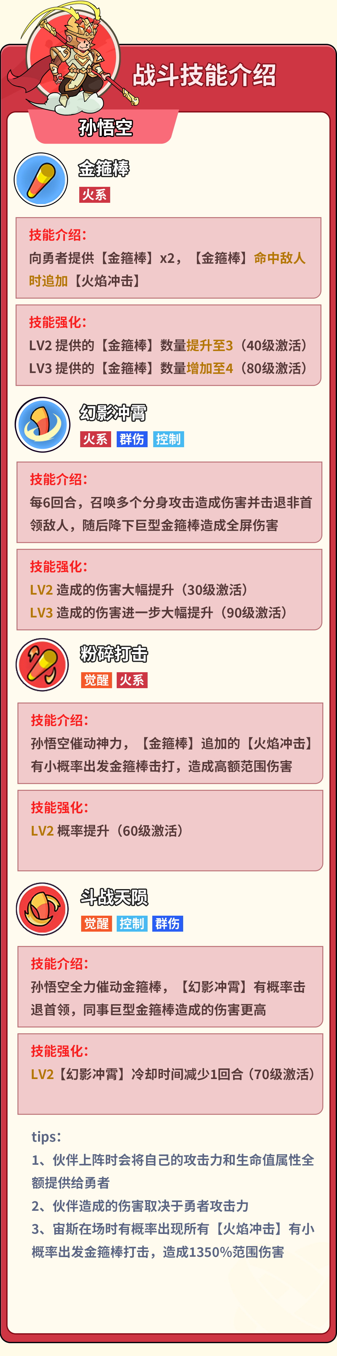 伙伴弹途孙悟空技能机制与实战技巧