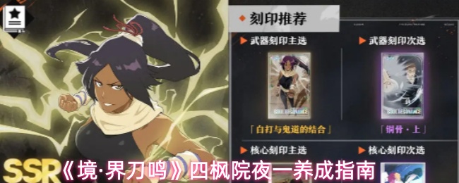 《境·界刀鸣》四枫院夜一养成指南