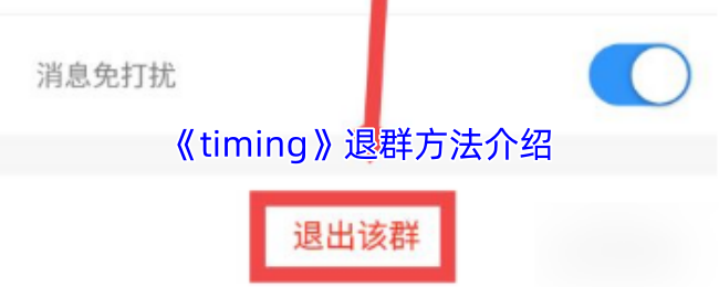 《timing》退群方法介绍