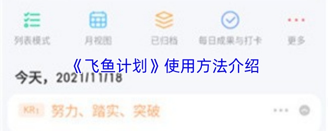 《飞鱼计划》使用方法介绍