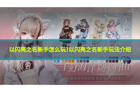 以闪亮之名新手如何玩