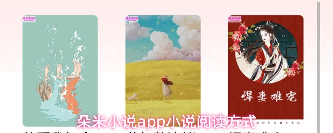 朵米小说app小说阅读方式