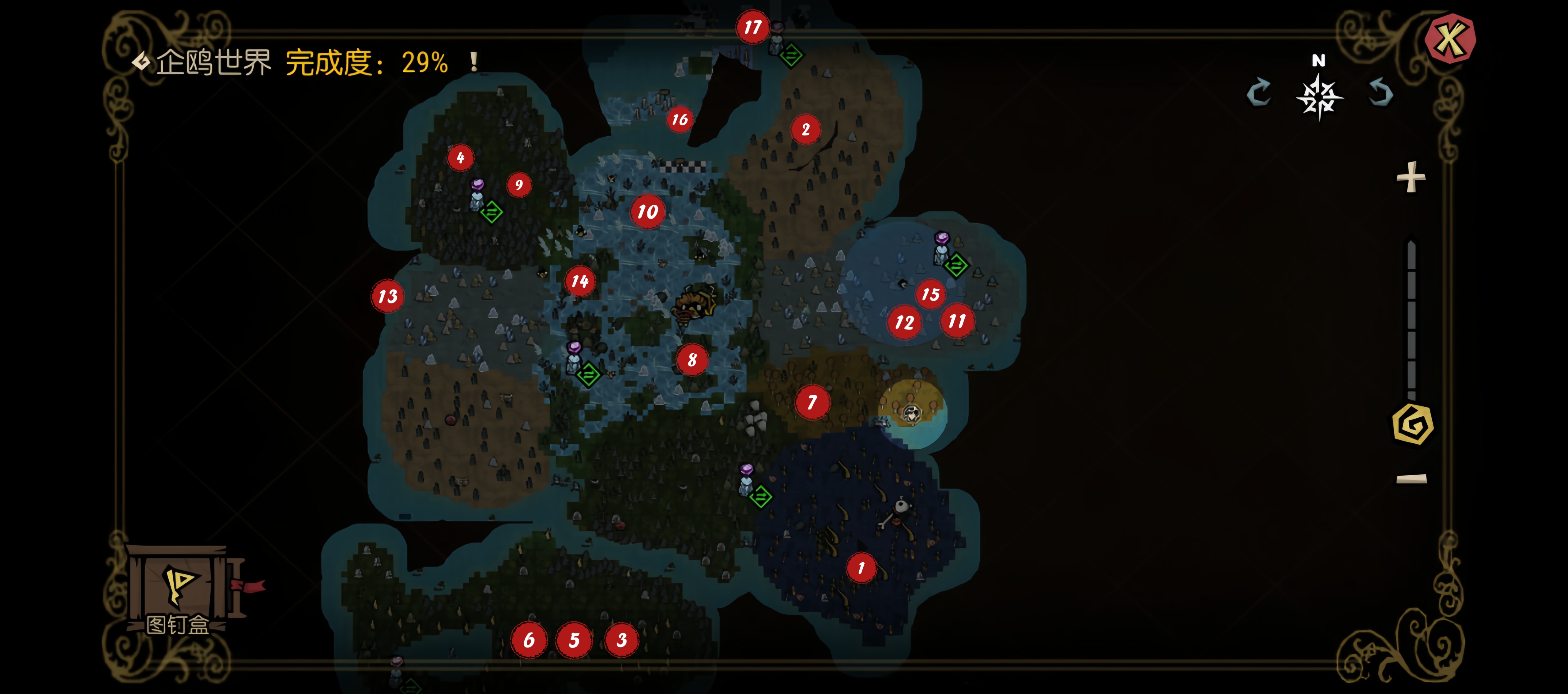 《饥困荒野》企鹅岛音符符号位置攻略