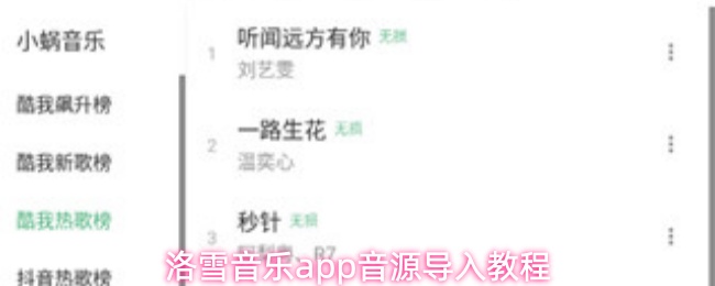 洛雪音乐app音源导入教程