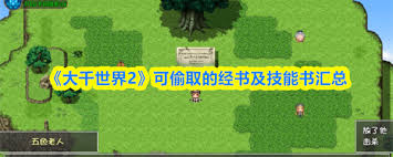 大千世界2可偷取的经书及技能书都有啥