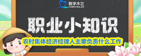 农村集体经济经理人主要负责什么工作