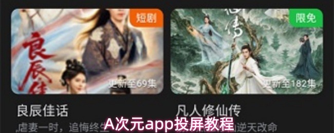 A次元app投屏教程