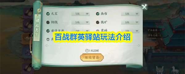 百战群英驿站玩法介绍