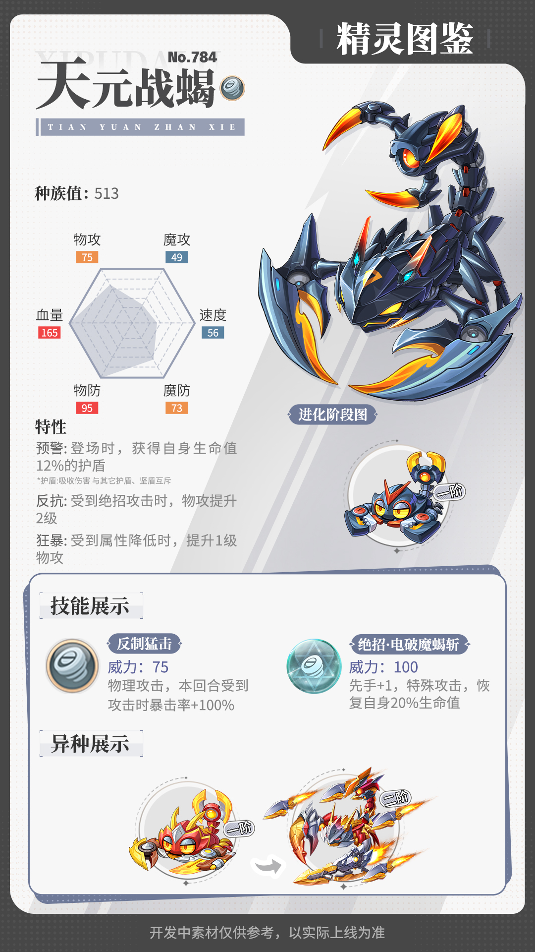 《西普大陆》天元战蝎精灵技能