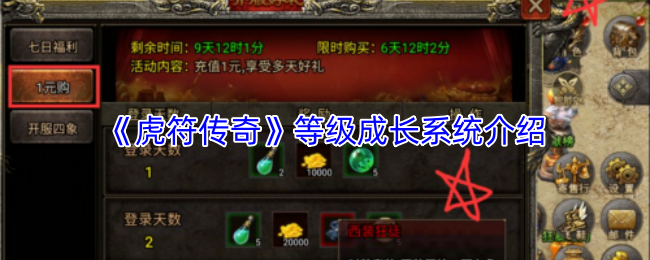《虎符传奇》等级成长系统介绍