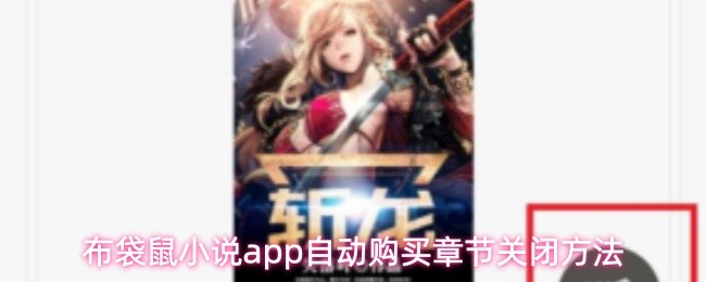 布袋鼠小说app自动购买章节关闭方法