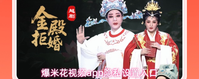 爆米花视频app隐私设置入口