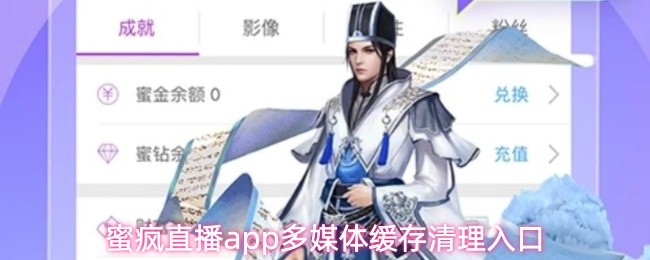 蜜疯直播app多媒体缓存清理入口