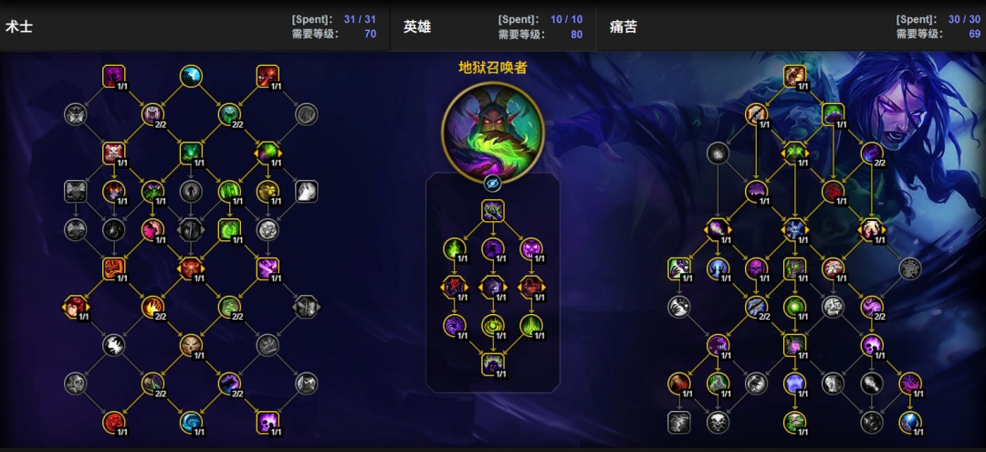 魔兽世界12.0前夕痛苦术天赋加点一览