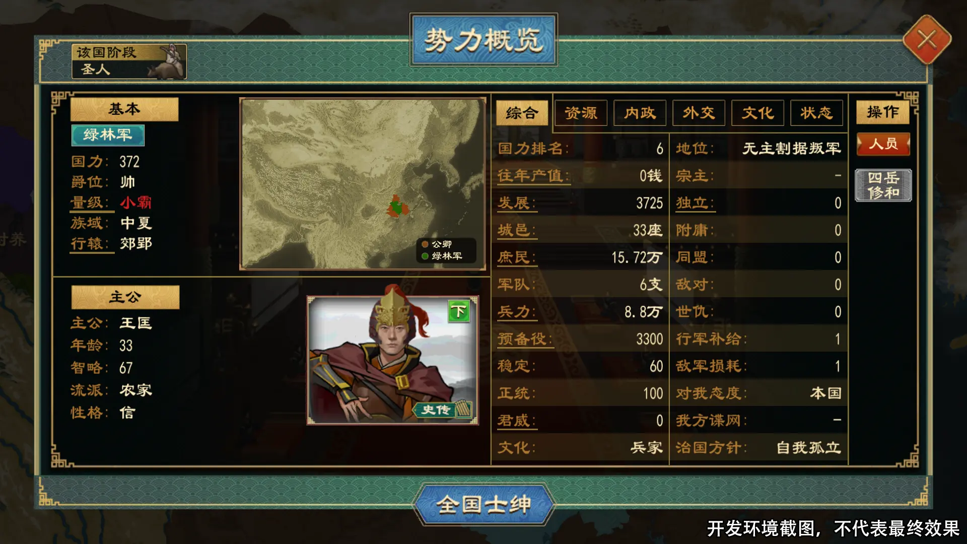 大周列国志割据势力